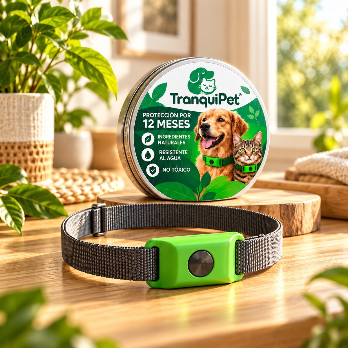 12 Meses de Protección Antipulgas y Garrapatas 100% Natural para Perros