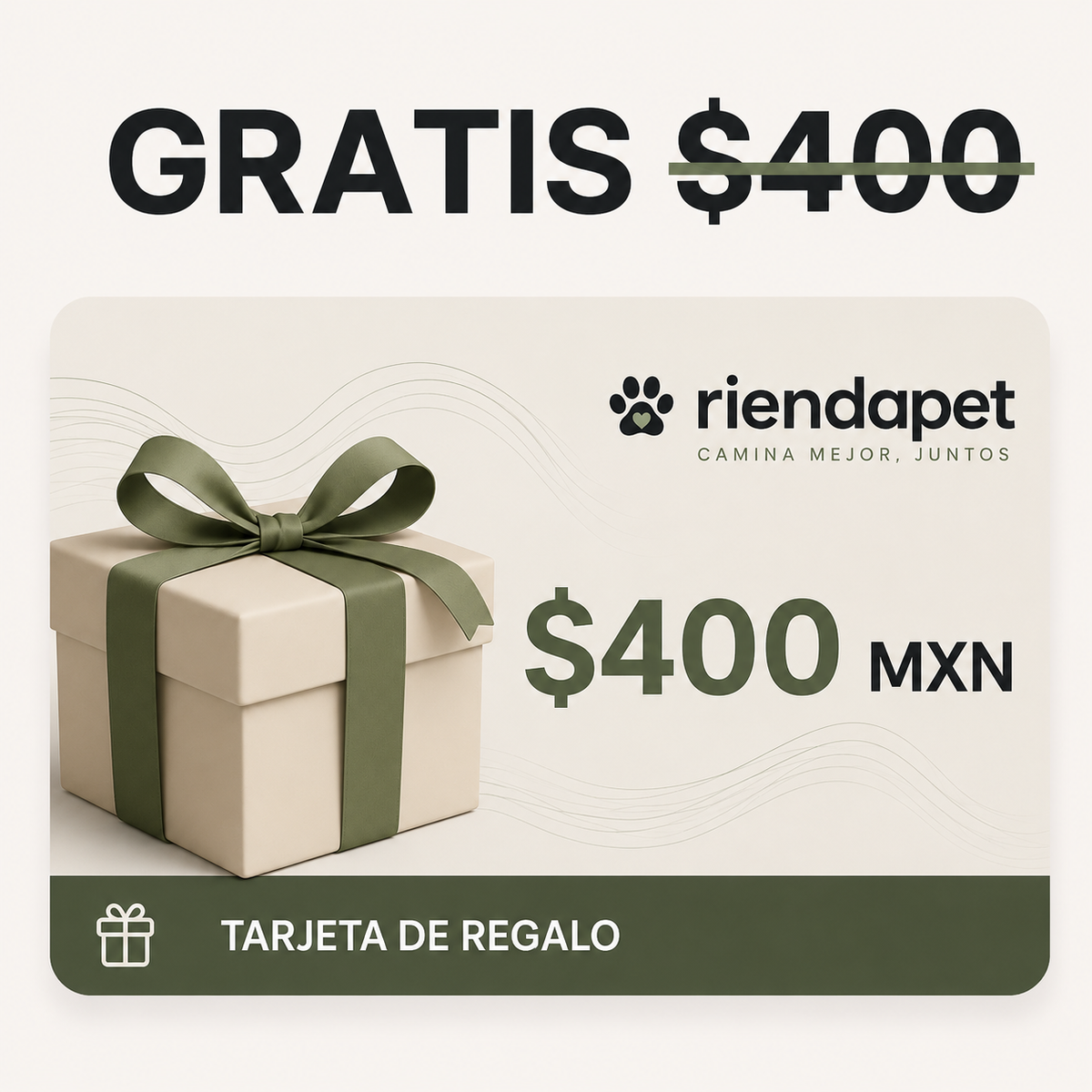 π Tarjeta de Regalo $400 GRATIS