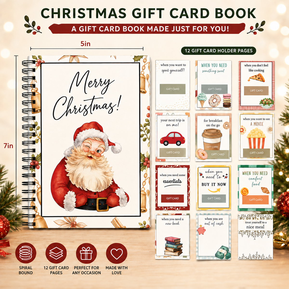 Chrismtas Gift Card Book